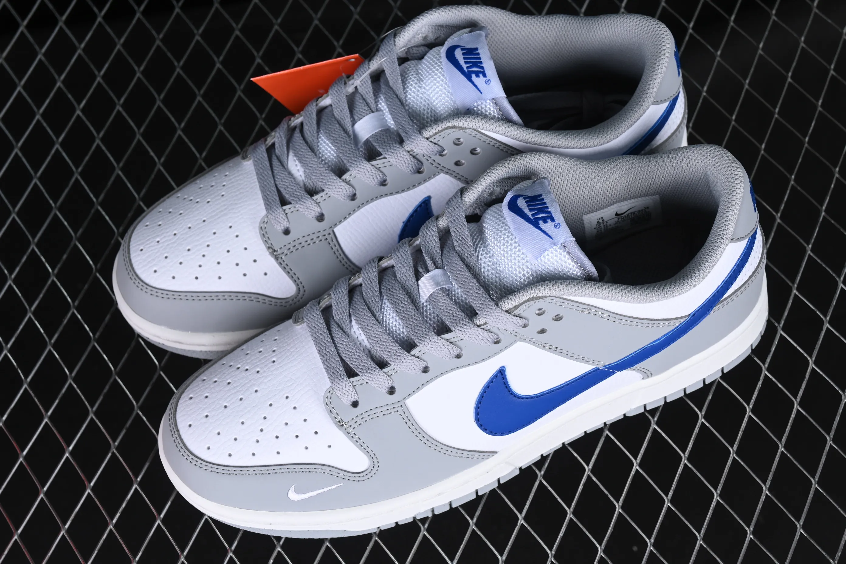 All categories Nk SB Dunk series Nk SB Dunk Low low-top sneakers Nk Dunk Low "Grey Royal Blue" white gray blue low-top casual sports skateboard shoes FN3878-001